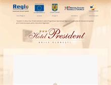 Tablet Screenshot of hotelpresident-olanesti.ro